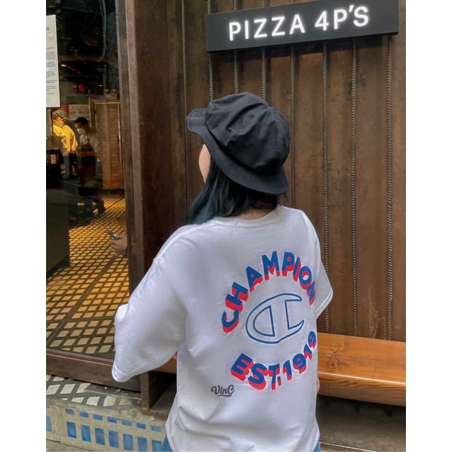 Áo Thun Champion Tagless Est.1919 logo unisex Chính Hãng