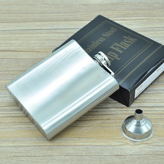 Bình rượu bỏ túi bằng inox 6oz trơn (180ml) sản phẩm tinh tế và độc đáo của đấng mày râu