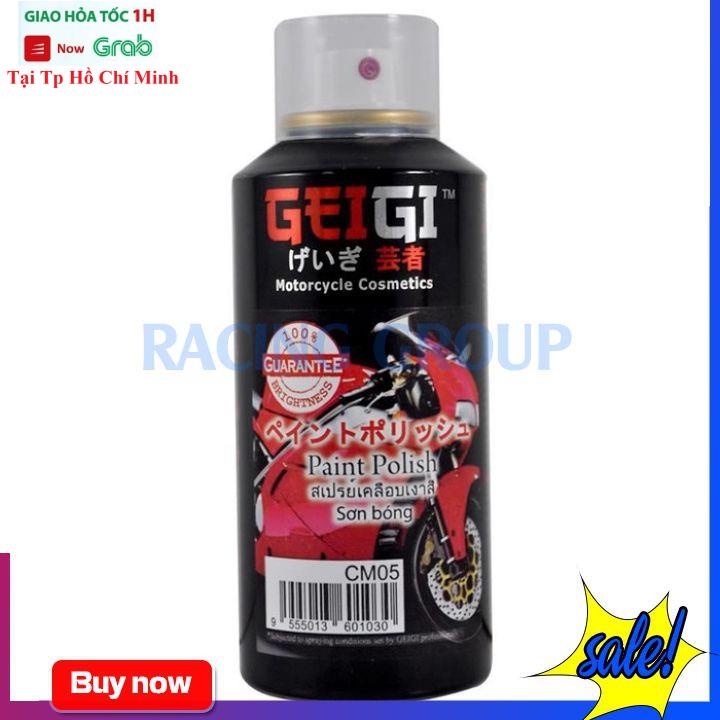 Sơn Xịt Đánh Bóng Xe Máy Samurai CM05 - Đánh Bóng Dàn Áo Loại Bỏ Vết xước Nhẹ