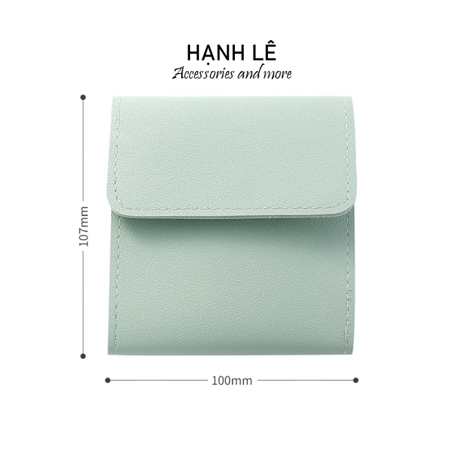 Bộ 12 món cắt móng túi da PU tiện lợi màu sắc pastel xinh xắn dễ mang theo, kềm inox chắn chắn dễ sử dụng