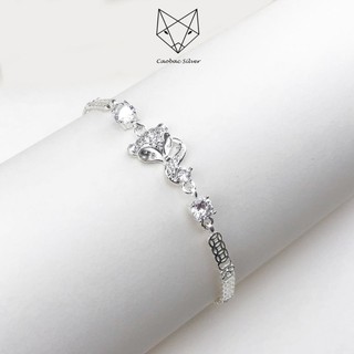 Lắc Tay Bạc Nữ CaoBac Silver S99 Hồ Ly Kim Tiền Mang Lại Tài Lộc, May Mắn