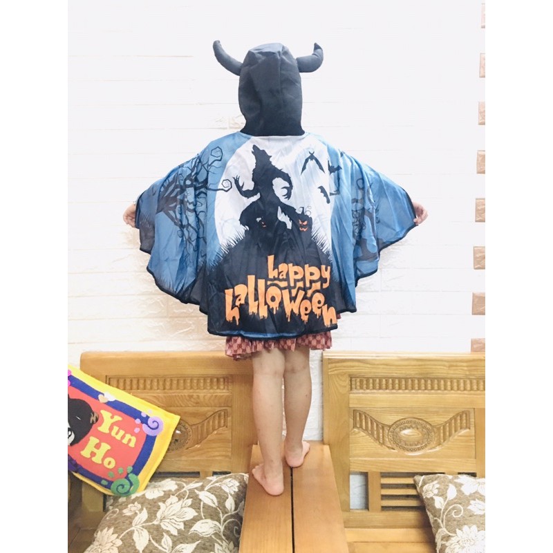 Áo choàng sừng hoá trang halloween vải in họa tiết 3D | BigBuy360 - bigbuy360.vn
