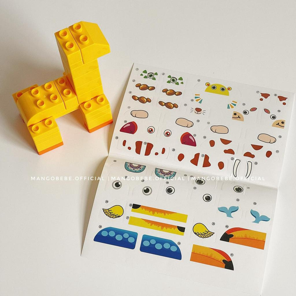 Bộ Lego Jungle Animals và Vehicles Feelo Cho Bé