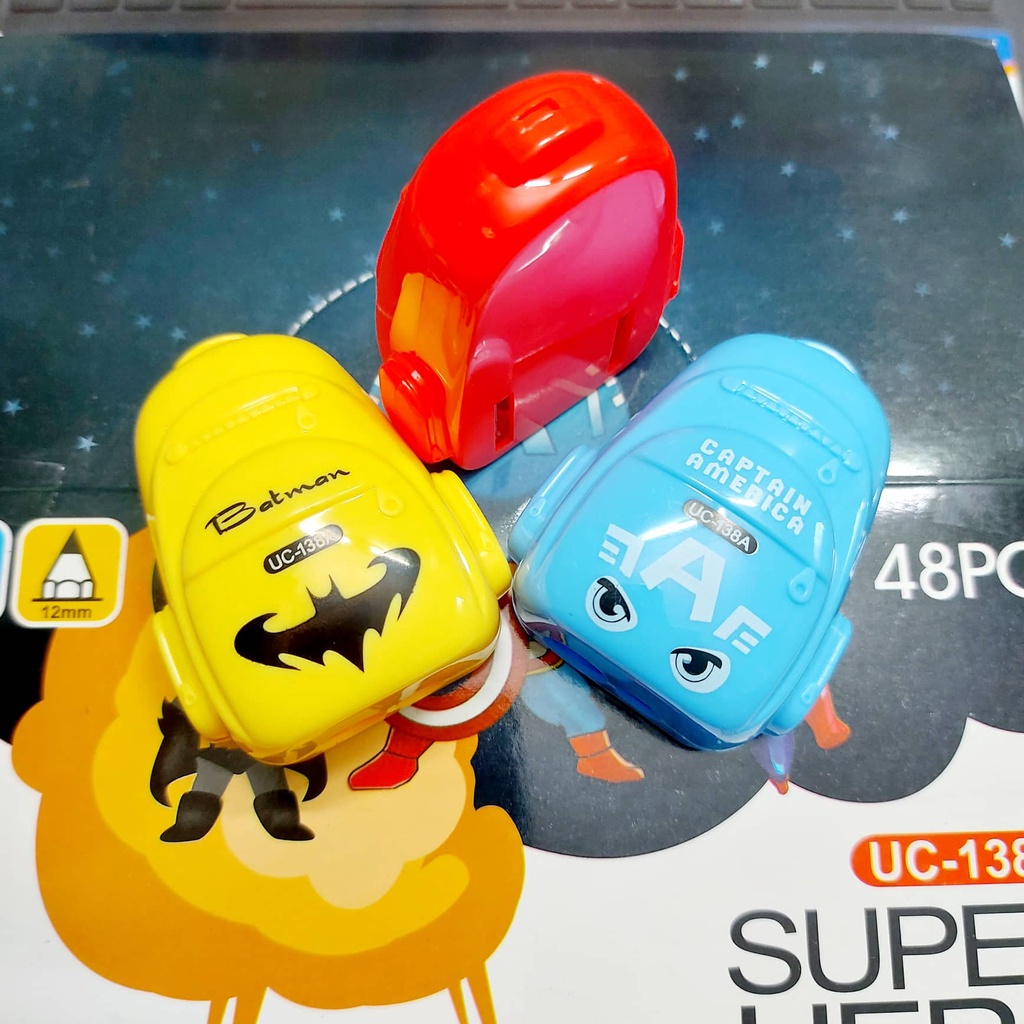 Gọt Bút Chì Chuốt Bút Chì Hình Balo Siêu Nhân Cho Học Sinh