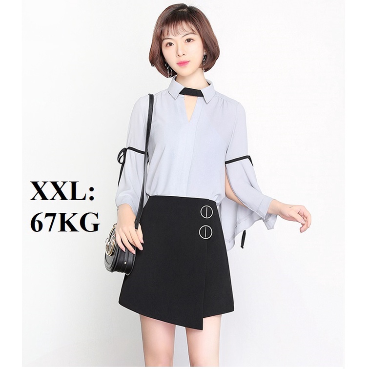 CHÂN VÁY CHỮ A VẠT LỆCH HOT TREND CÓ BIG SIZE 67KG
