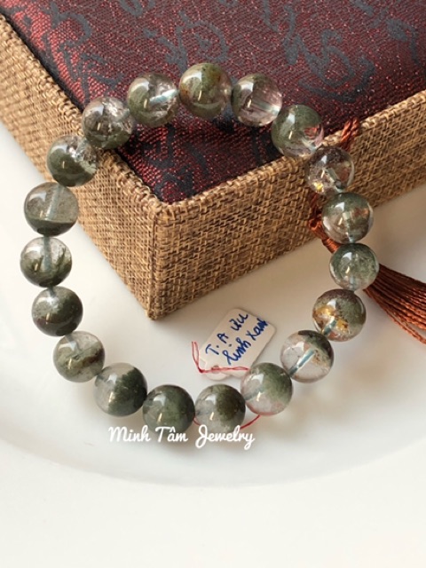Vòng tay phong thuỷ ưu linh xanh 10 ly-Minh Tâm Jewelry