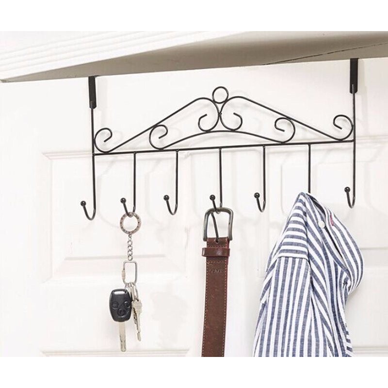 Móc treo đồ, móc treo quần áo sau cửa, khung thép chắc chắn