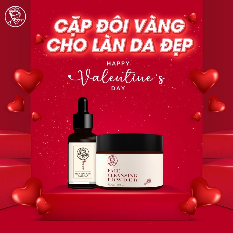 Combo bà lão cao cấp + bột rửa mặt Đinh Hương