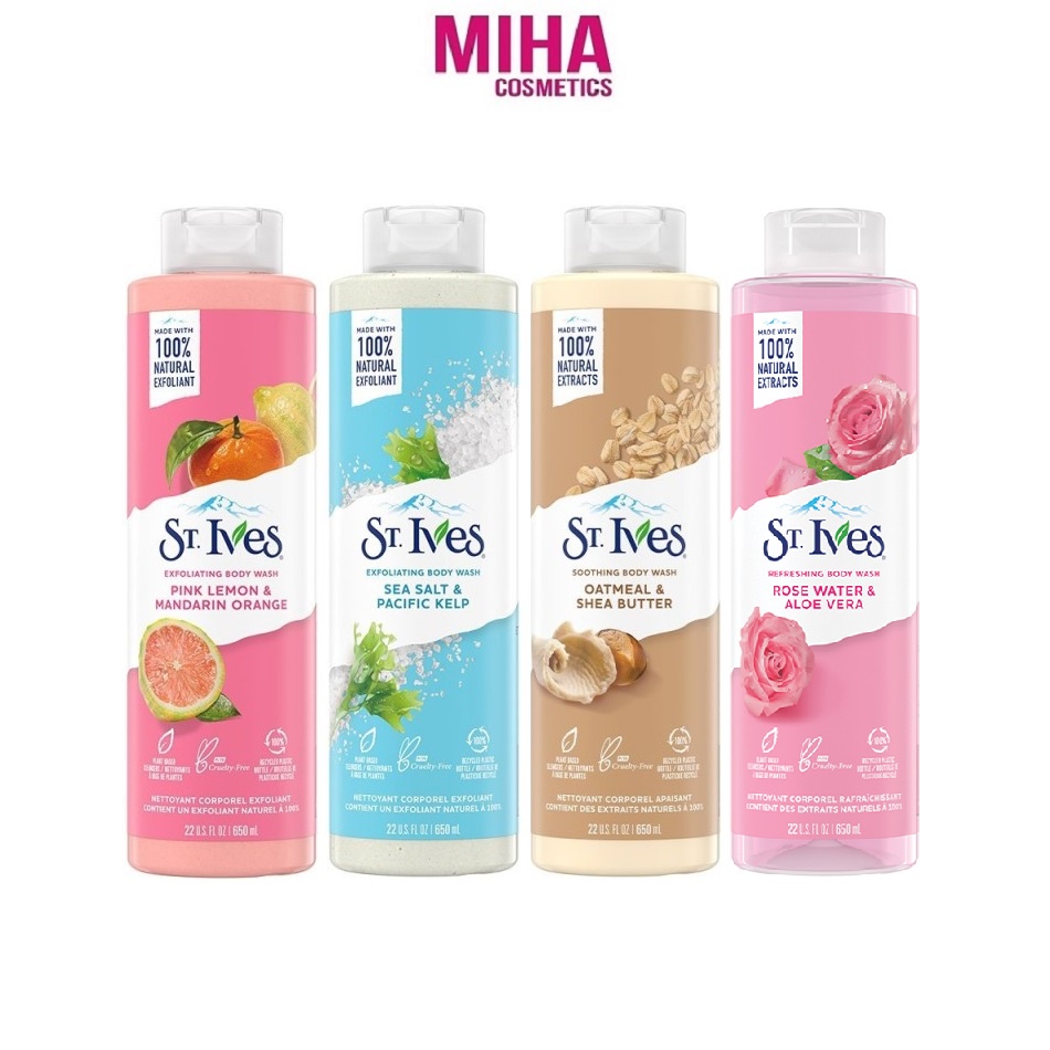 Sữa Tắm Tẩy Tế Bào Chết St.Ives 650ml USA