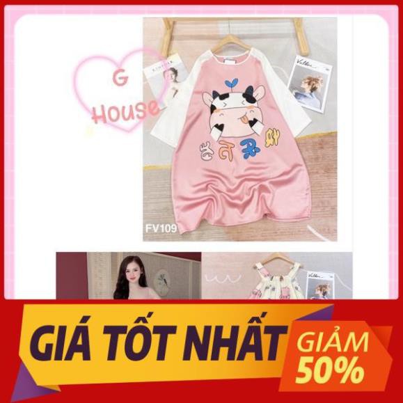 Sale Đồ Ngủ Pijama Lụa Satin Váy Đầm Siêu Xinh, Mềm Mịn, Độc Lạ Khó Tìm, Sang Chảnh Hàn Quốc