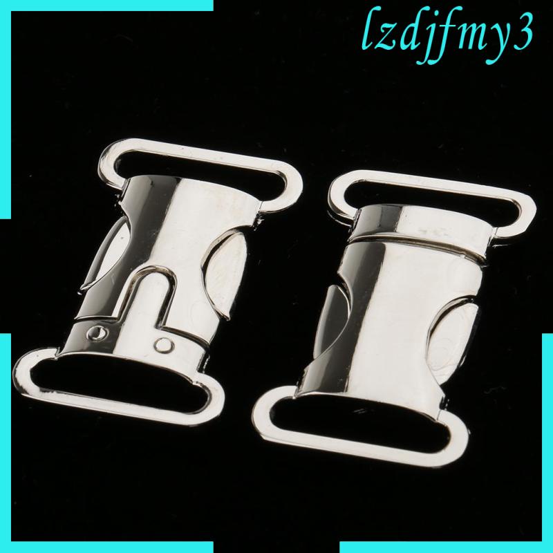 Set 2 Khóa Cài Kim Loại Tháo Gỡ Nhanh Cho Dây Đeo Túi Xách Paracord Làm Thủ Công Lzdjlmy3