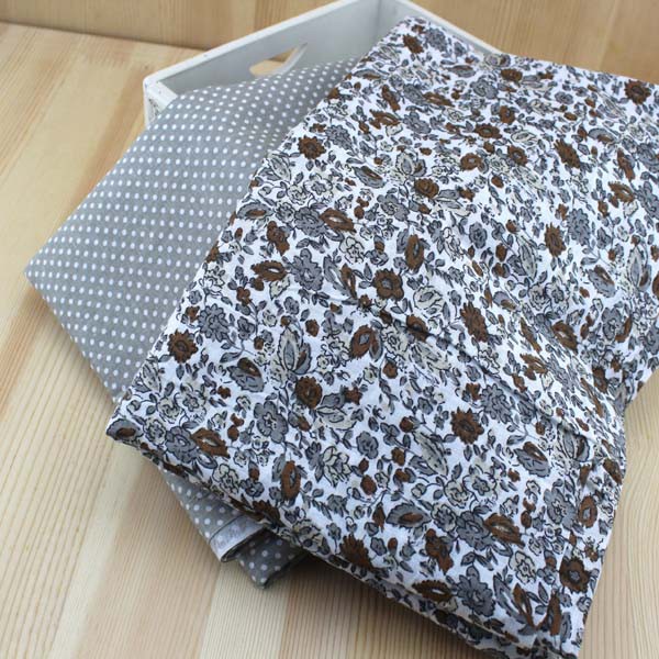 Set 7 Tấm Vải cotton Màu Xám Trơn Kích Thước 50 * 50cm Dùng Làm Đồ Thủ Công diy