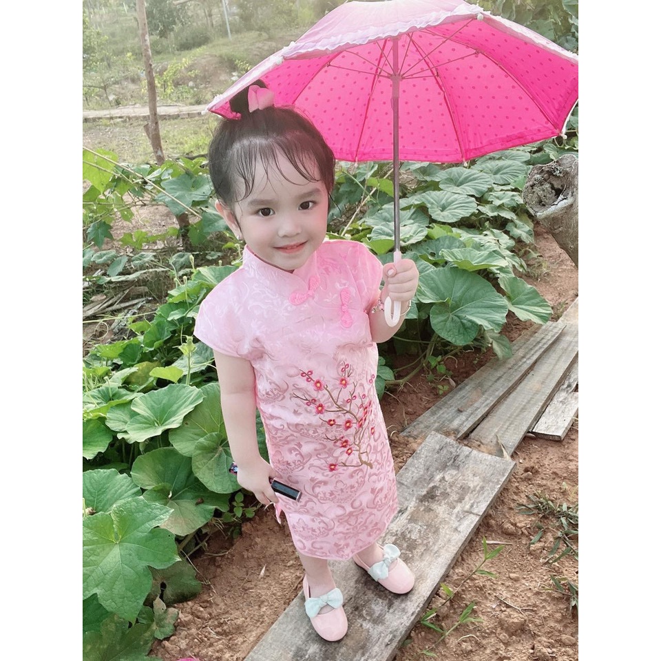 Áo dài, áo sườn xám cho bé size 9- 30kg ( kèm ảnh thật của khách)