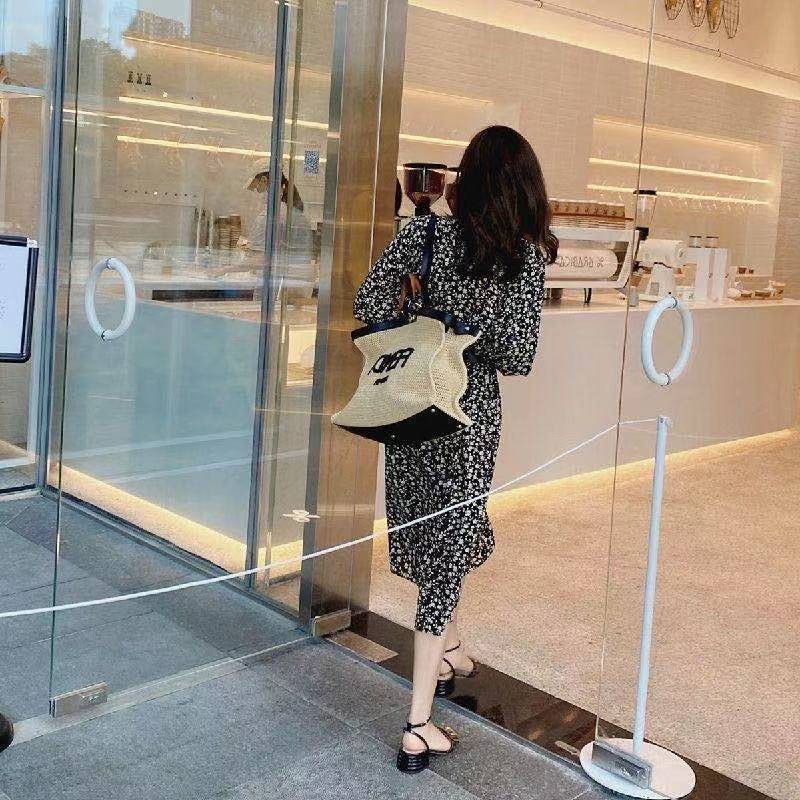 Váy Đầm Hoa Nhí Tay Dài Nhấn Eo Thời Trang Cao Cấp 2022 Cho Nữ Tặng Thắt Lưng