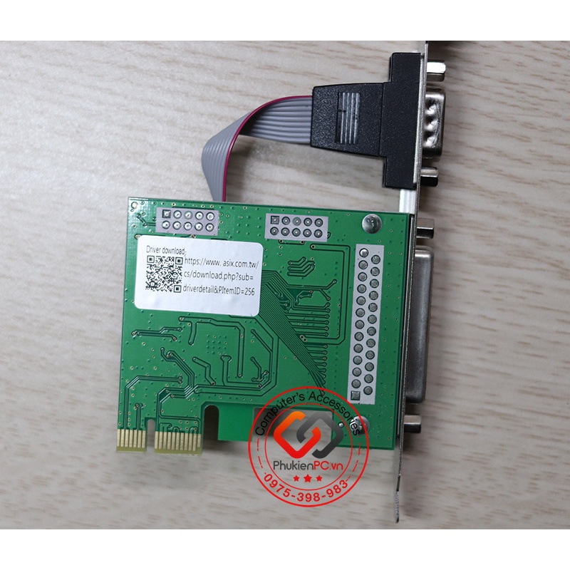 Card mở rộng PCIE chân ngắn sang LPT RS232 dùng cho mọi mainboard