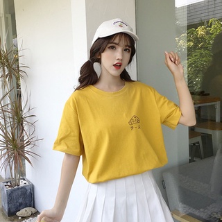 Áo Thun Unisex Nữ Tay Lỡ In Logo Miếng Bánh XMISS