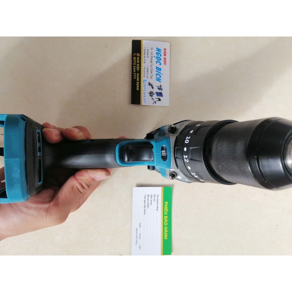 Máy Khoan Pin 199V Đầu Auto Lock 13mm FULL PHỤ KIỆN