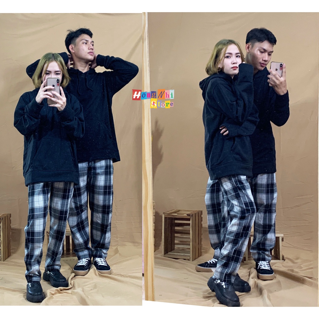 Áo Khoác Hoodie Trơn Ulzzang Unisex Màu Đen Chất Nỉ Bông Cao Cấp Dáng Rộng Nam Nữ - MM