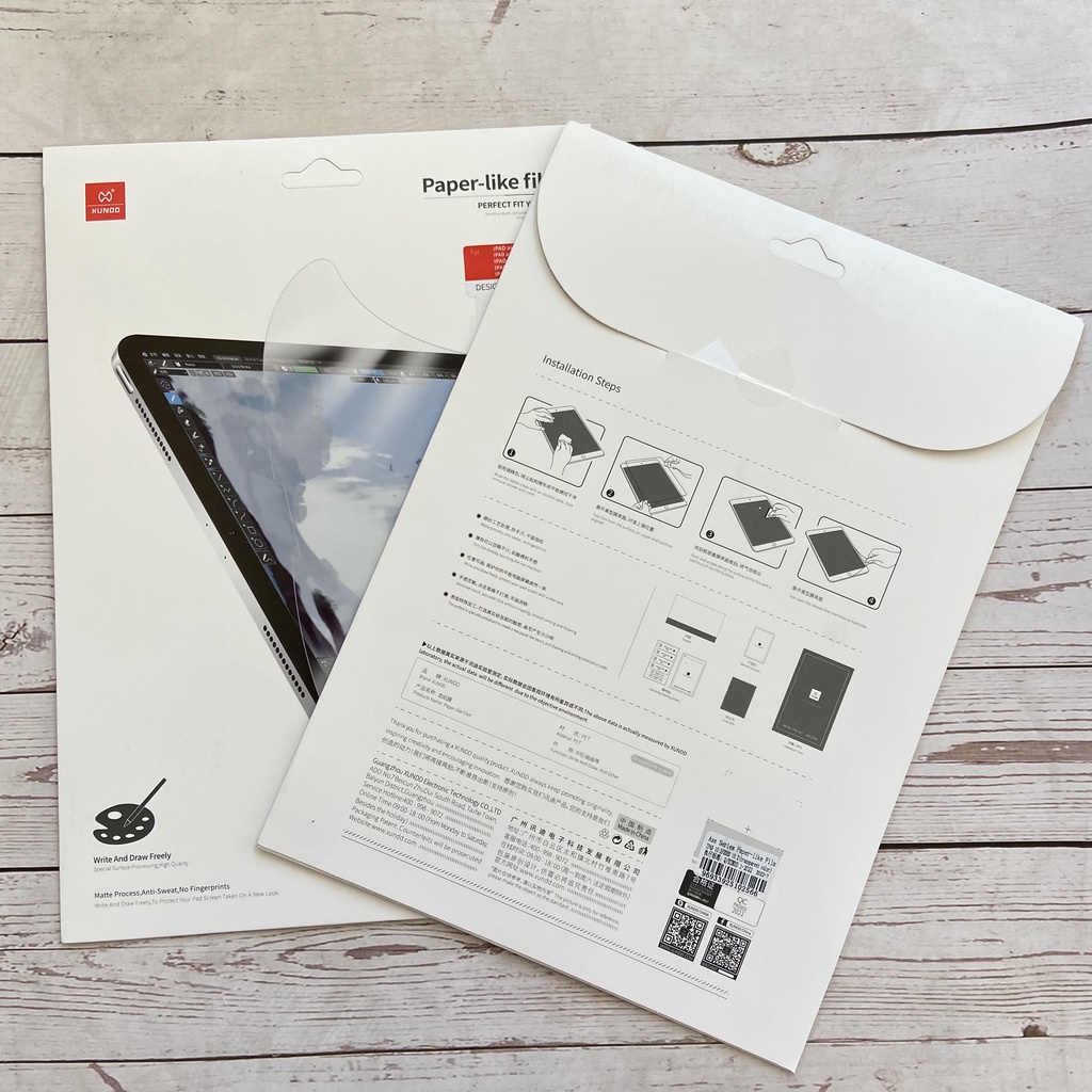 Miếng Dán Nhám XUNDD Paper-Like iPad Pro 11/ 12.9 inch/ Air 1/2/3/4/5/ Gen 5/6/7/8/9/10/ Pro 9.7/ Pro 10.5/ Mini 4/5/6
