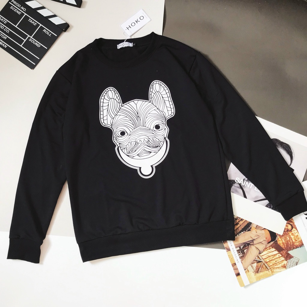 Áo nỉ nam 💞𝐅𝐑𝐄𝐄𝐒𝐇𝐈𝐏💞 Áo dài tay in 3D hình con chó cực ngầu,Áo Nam mặc lên siêu đẹp | BigBuy360 - bigbuy360.vn