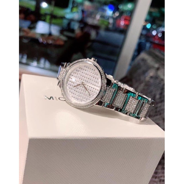 Sale Đồng Hồ Nữ MICHAEL KORS GABBI MK3984 SILVER 33MM Fullbox Hãng