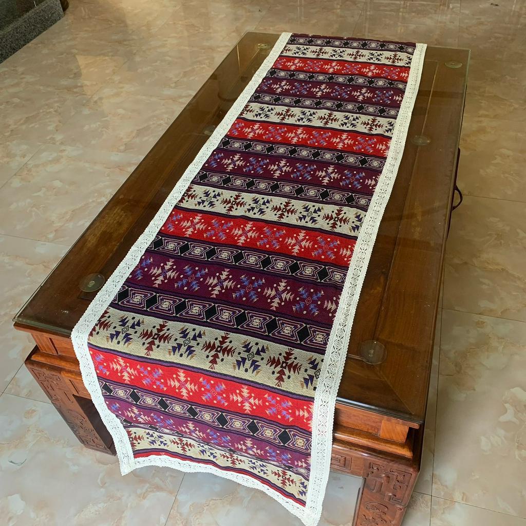 Tấm ga trải ngang giường vải thổ cẩm