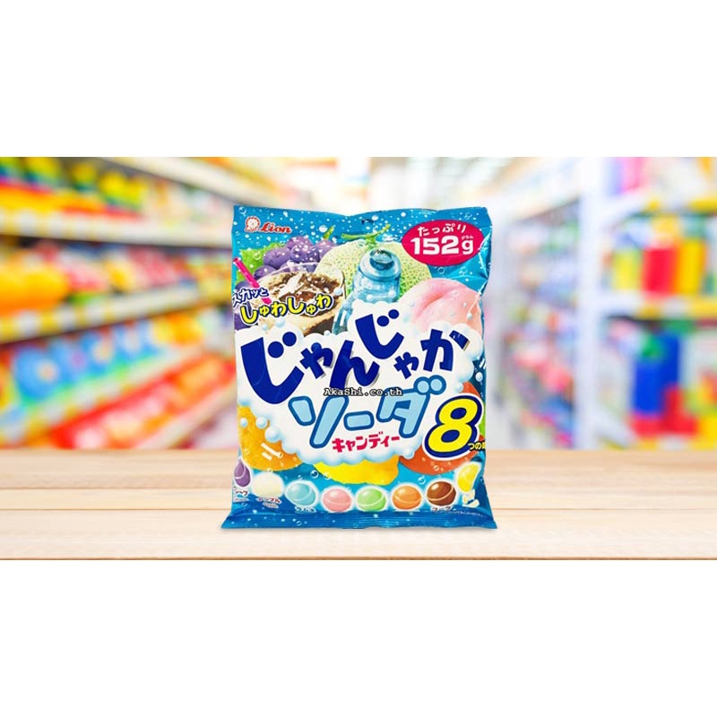 Kẹo Soda vị trái cây tổng hợp Nhật Lion 152g