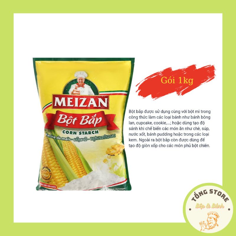 Bột bắp Meizan gói 1kg