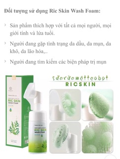 Sửa rửa mặt Ric skin ( Kohinoor chính hãng)