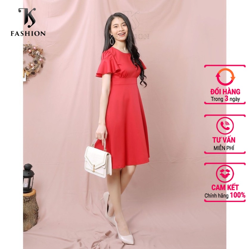 Đầm nữ cánh tiên, dáng xè điệu đà, tiểu thư, thiết kế cao cấp TK FASHION DK930
