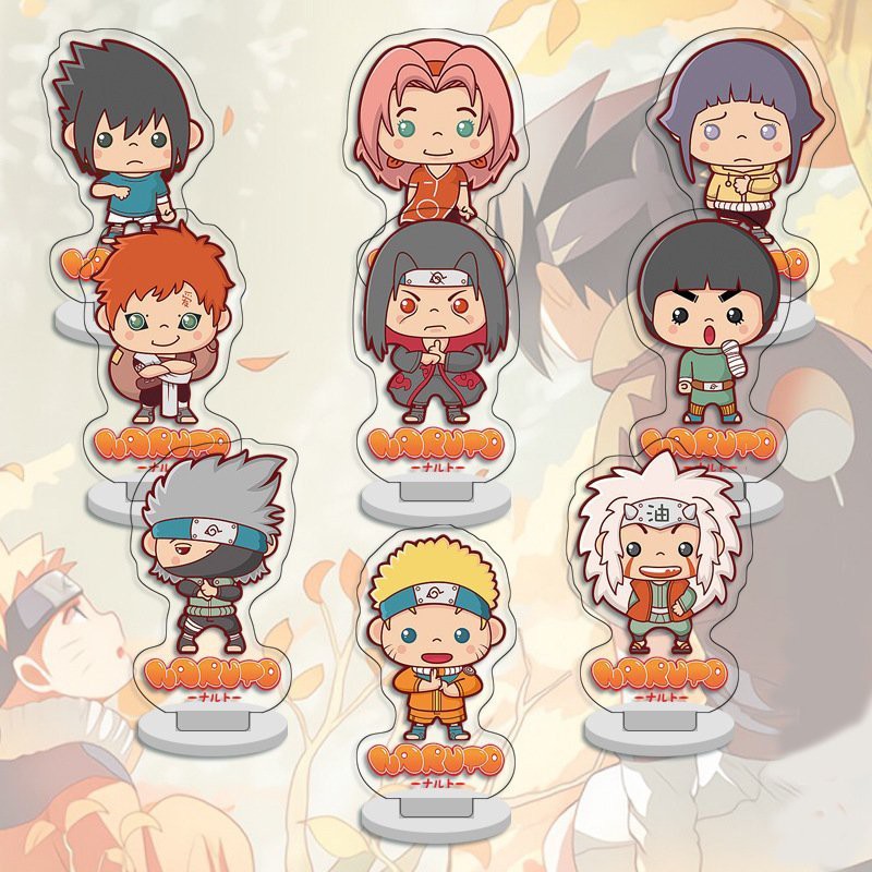 ( 1 chiếc 20k ) Mô hình standee mica trong acrylic NARUTO ONE PIECE KIMETSU NO YAIBA anime chibi trang trí trưng bày