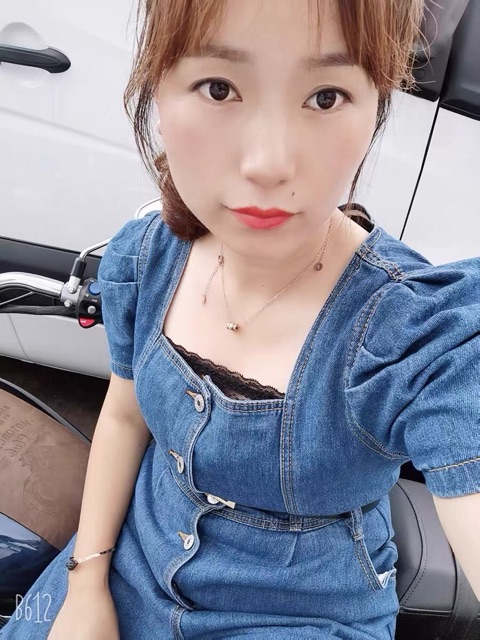 Jumpsuit jeans ống rộng + ảnh thật+ có sẵn