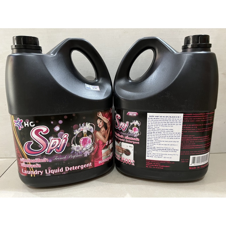 Nước giặt xả đậm đặc SPJ 6 in 1 3.500ml Thái Lan
