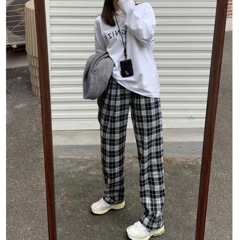 🆕  Quần kẻ karo hot FREESHIP quần kẻ unisex