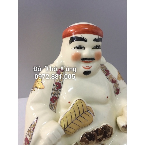 Ông tài ông địa ban thần tài màu vàng ngà