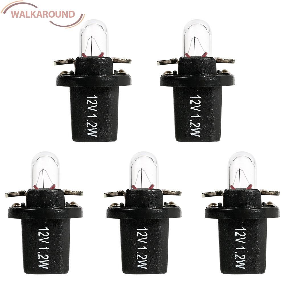 Set 5 Bóng Đèn Halogen T5 B8.5d Gắn Taplo Xe Hơi Chất Lượng Cao