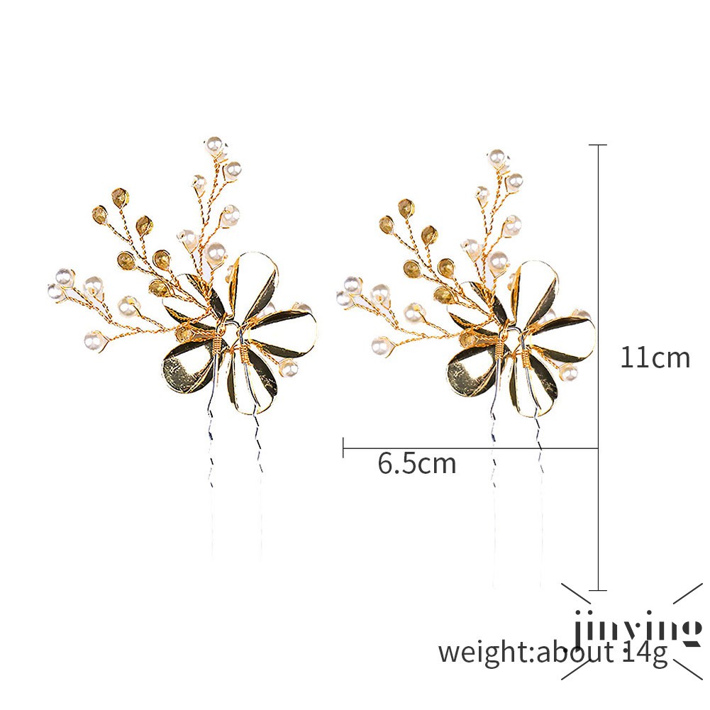 GETNOIVAS Trâm cài tóc phối đá phong cách retro cho nữ