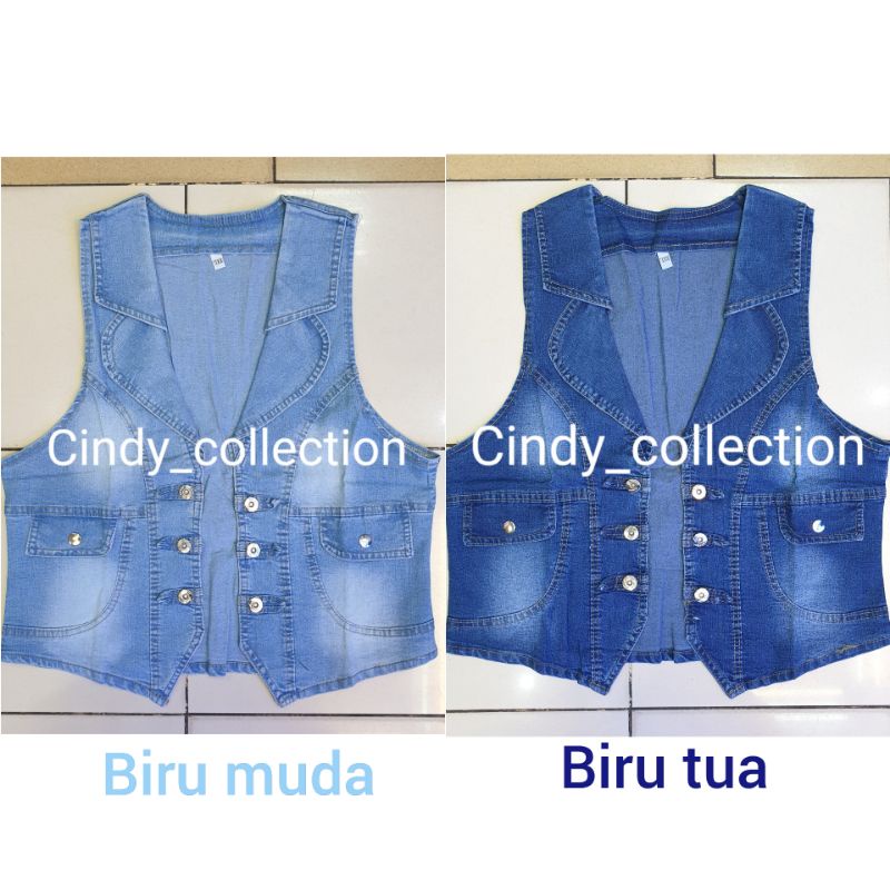 Áo JEANS Nữ Không Tay Cổ Tròn Size L XL XXL JUMBO