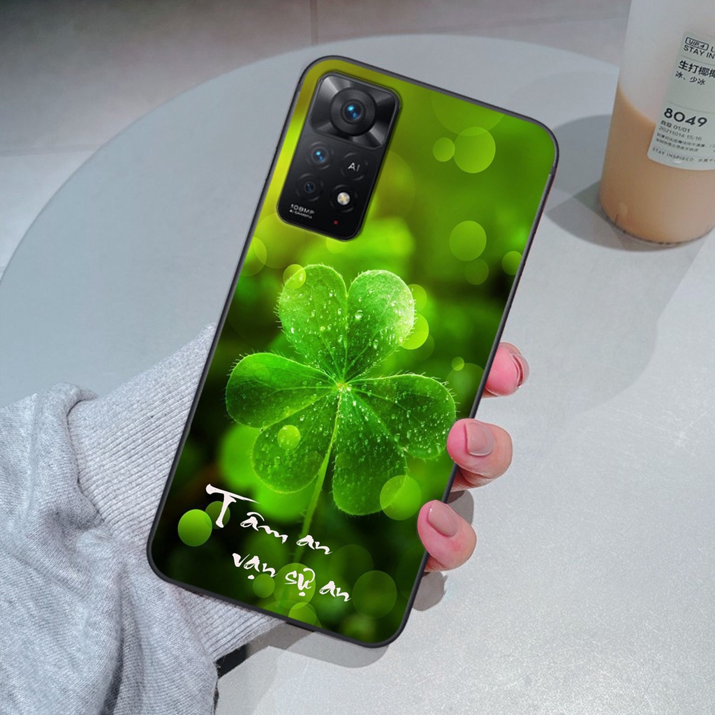 ỐP lưng kính 3D REDMI NOTE 11 - 11 PRO, ỐP điện thoại in hình chú tiểu phật