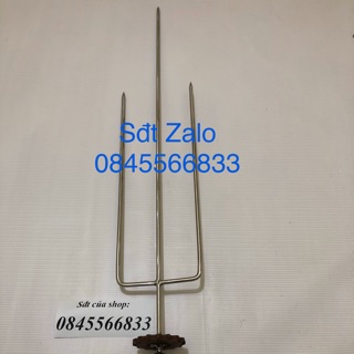 Xiên nướng vịt gà cán gỗ dành cho lò quay chạy xích to xe máy