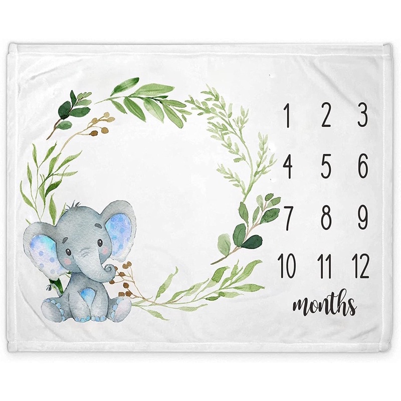 Chăn nỉ/ Phông nỉ cho bé nằm chơi, chụp ảnh đánh dấu mốc phát triển 12 tháng đầu đời phụ kiện chụp ảnh cho bé
