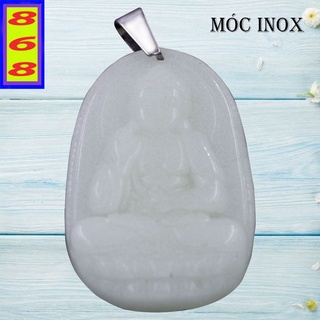 Mặt dây chuyền phật a di đà đá dạ quang 3.6cm - mặt size nhỏ - tặng kèm dây dù & hộp đựng