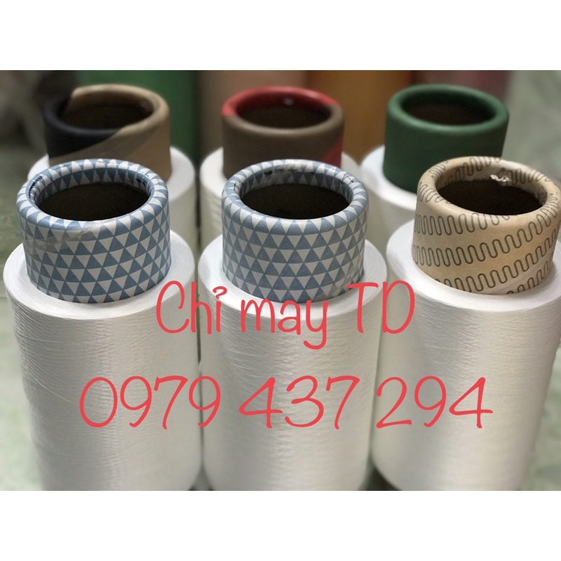 Lốc 6 ống tơ vắt sổ 150 trắng hàng chất lượng chính phẩm