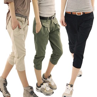 Quần Harem Lửng Có Túi Cho Nữ