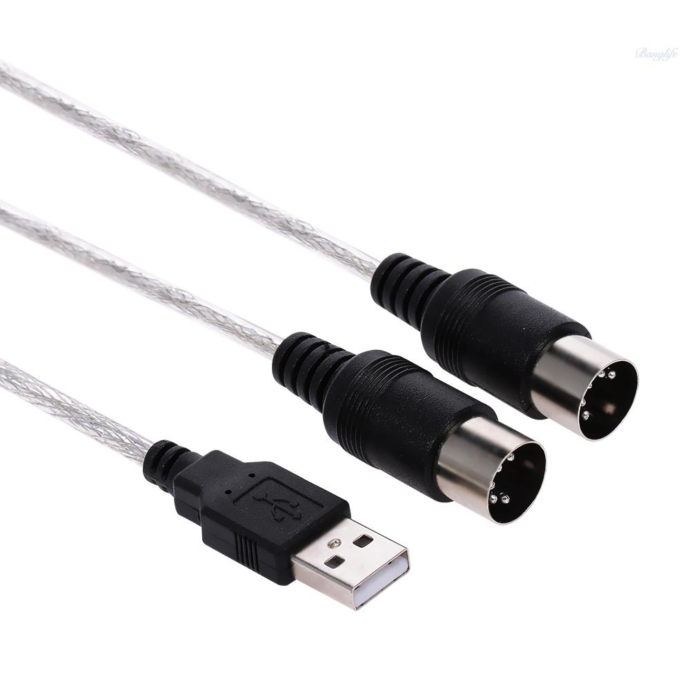 Ready in stock USB MIDI Cable 5PIN MID Cable Driver-free Support Windows XP and Windows 7