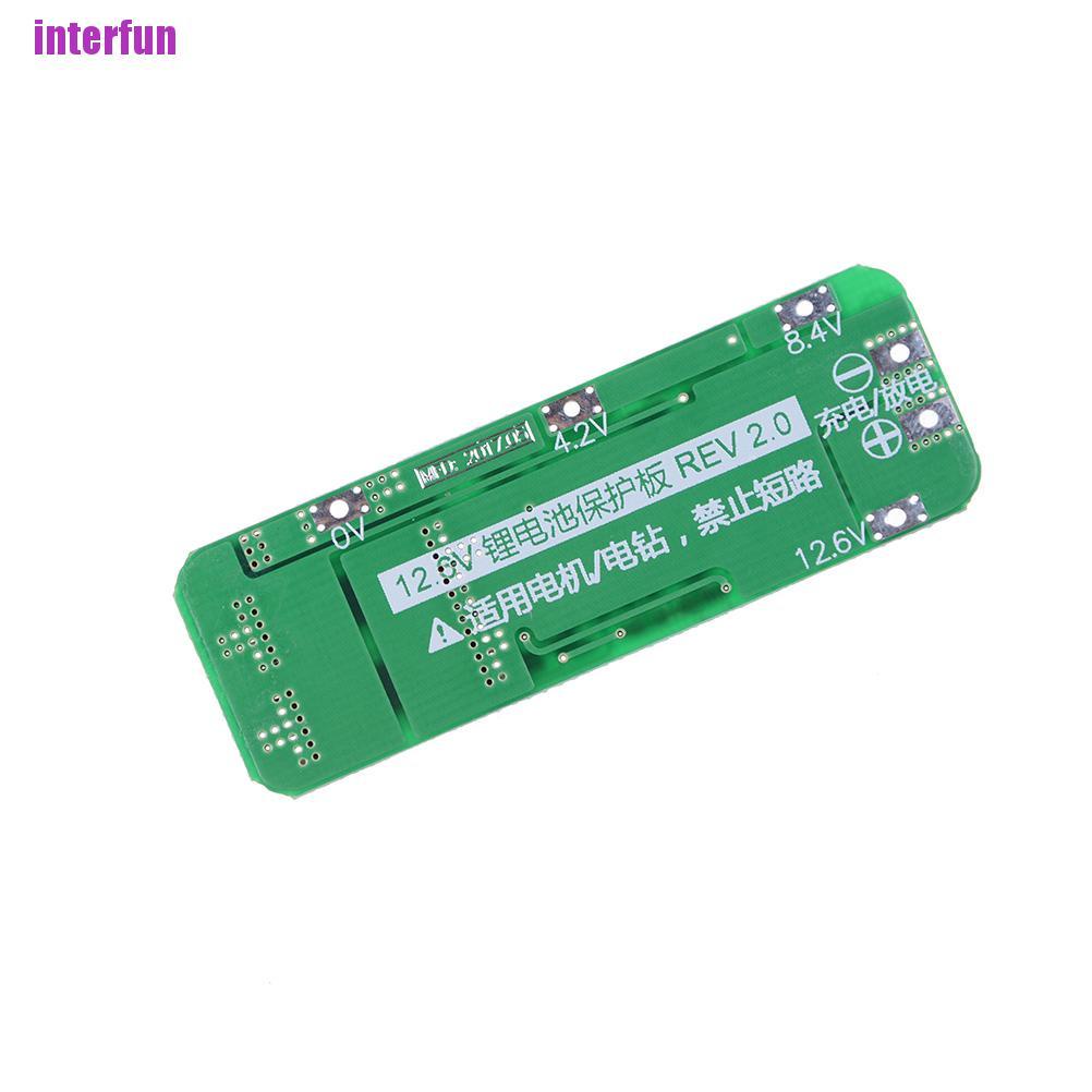 [Interfun1] 3S 20A 12.6V Cell 18650 Li-Ion Lithium Battery Charger Bms Protection Pcb Board [Fun]