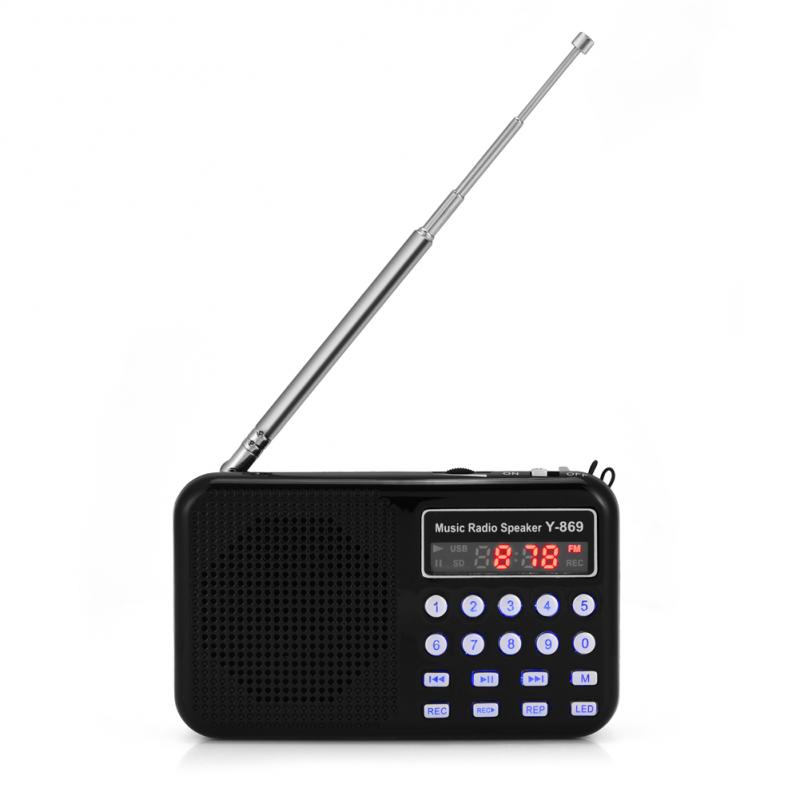 Loa mini tích hợp đèn LED hỗ trợ FM Radio TF USB