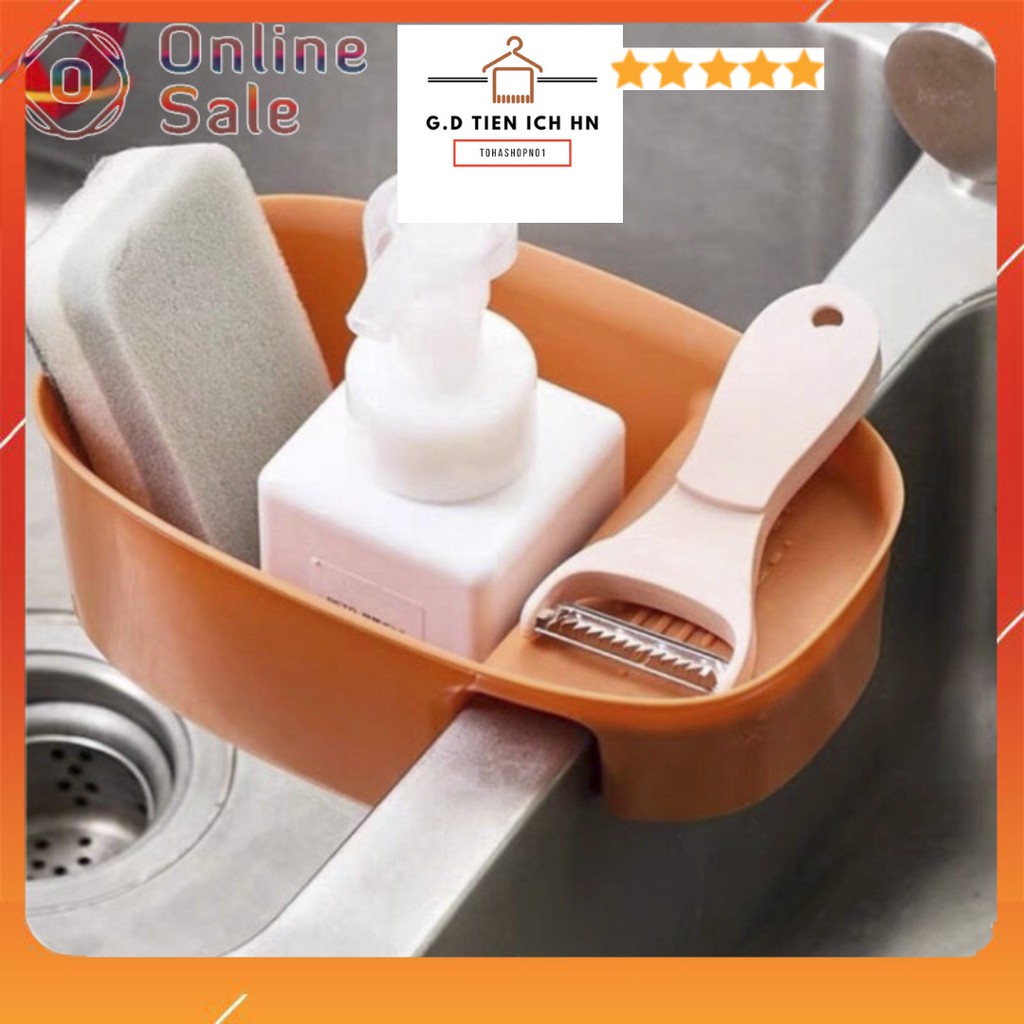 Khay Lọc Rác Gác Bồn - Giá để đồ rửa bát rửa chén kèm khay lọc rác, lọc thức ăn thừa