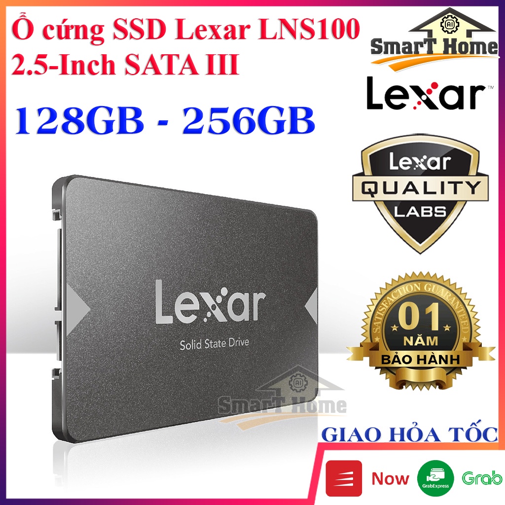 Ổ Cứng SSD Lexar NS100 Sata lll 128GB 2.5 inch Tốc Độ Cao , SSD 256GB Lexar chính hãng Tốc Độ Đọc 520MB/s - Ghi 450MB/s | WebRaoVat - webraovat.net.vn