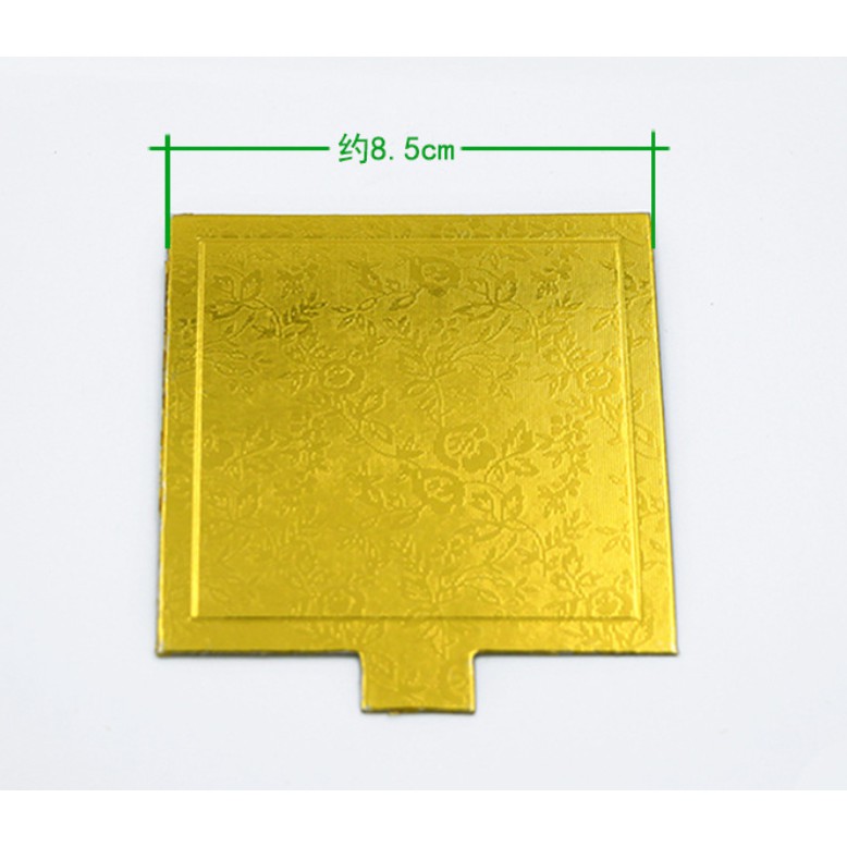Đế lót bánh mousse ⚡ MẪU MỚI ⚡ 10 cái đế lót bánh mini hình vuông 8.5cm